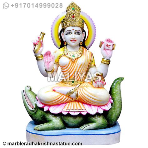 Ganga Maa Statue - white sangemarmar Ganga Maa Statue manufacturer ...