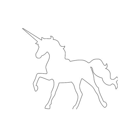 Unicorn Outline Coloring Page – Coloring Buddy