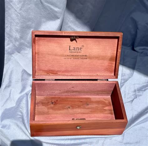 VINTAGE MINIATURE LANE Cedar Wooden Chest Box Jewelry Trinket Collectors Box $36.95 - PicClick