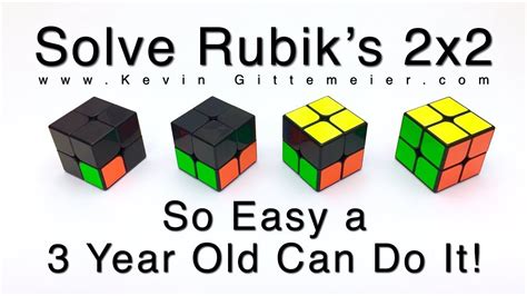 How To Solve 2x2 Rubik's Cube: So Easy A 3 Year Old Can Do It (Full ...