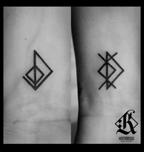 Pin by Andrea Vergara on Decoración Casa | Viking tattoos, Rune tattoo, Pair tattoos