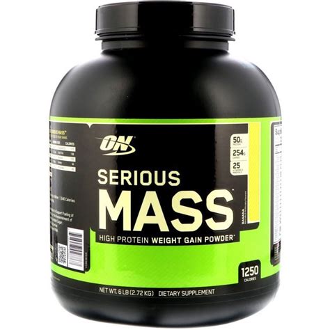 Optimum Nutrition, Serious Mass, High Protein Weight Gain Powder ...