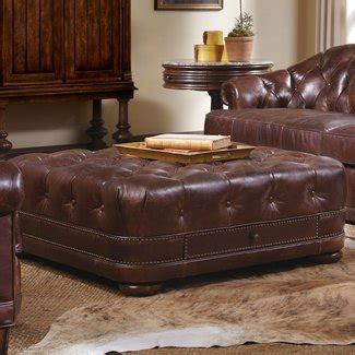 Leather Coffee Table Ottomans / Beautiful and functional collection of 36 top brown leather ...