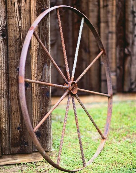 Old West wagon wheel