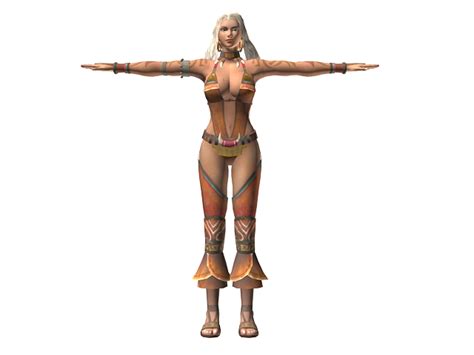 Dynasty warriors 7 - Barbarian female Zhu rong 3d model 3dsMax files ...