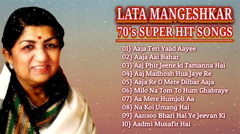 Lata Mangeshkar 70's Super hit Songs | Lata Mangeshkar all song | Lata ...