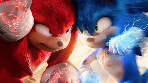 Sonic the Hedgehog 2 movie red and blue characters poster HD wallpaper ...