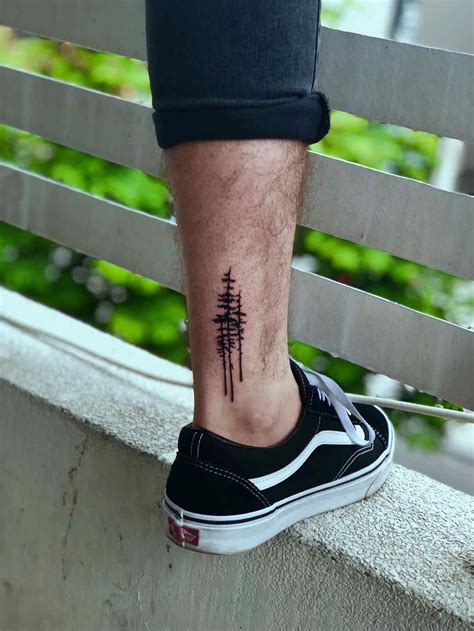 petit #tatouage homme #arbres idée simple sur la #jambe | Leg tattoos small, Leg tattoo men ...