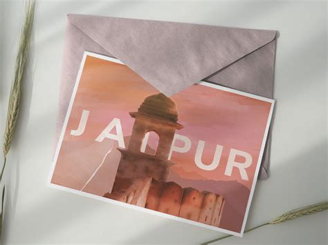 Post card from Jaipur, Rajasthan by Meyo on Dribbble