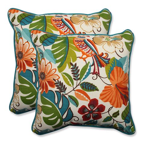 Pillow Perfect Outdoor/Indoor Lensing Jungle Throw Pillow (Set of 2), 18.5" 751379580609 | eBay