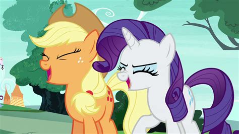 Image - Applejack and Rarity Changelings laughing S6E25.png | My Little Pony Friendship is Magic ...