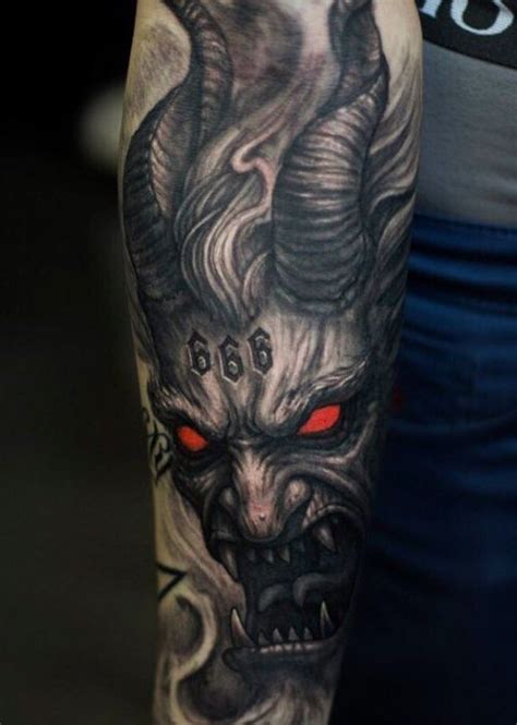 Новости | Demon tattoo, Evil tattoos, Scary tattoos