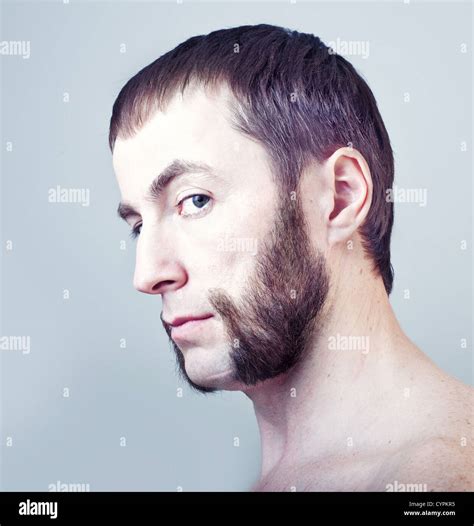 man with sideburns close-up photo Stock Photo - Alamy