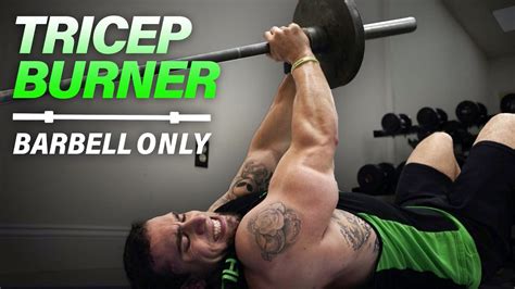 Barbell Tricep Workout At Home to Get Ripped! - YouTube