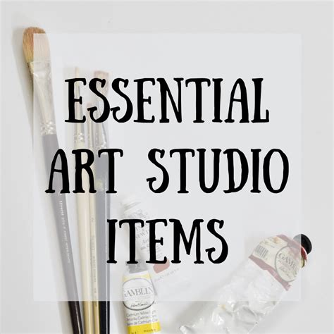 My list of the essential art studio items after 15 years of being a gallery artist.