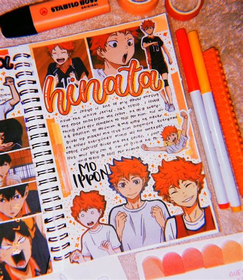 an open notebook with pictures of people on it and markers, pencils and marker pens