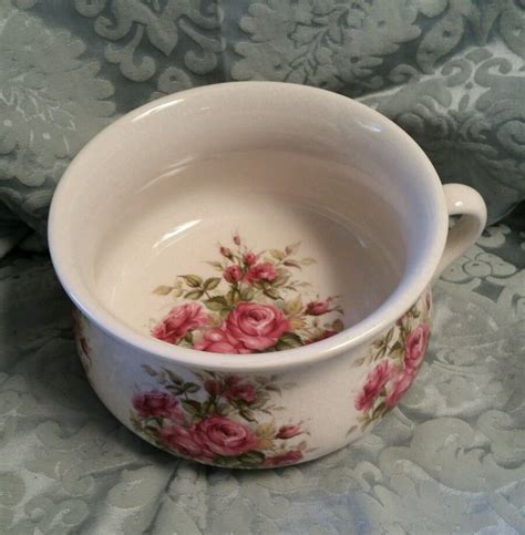 Portmeirion Pottery Roses Chamber Pot - Full size 8" Chamber Pot. # ...