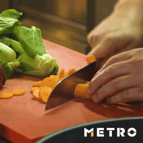 Carrots Chop GIF - Carrots Chop Knife - Discover & Share GIFs