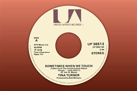 Sometimes When We Touch - Single - Tina Turner