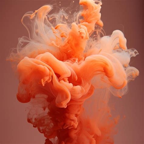 Premium Photo | Orange and white smoke