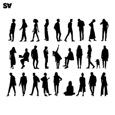 Photoshop Brushes - 27 People Silhouettes – Studio Alternativi ...