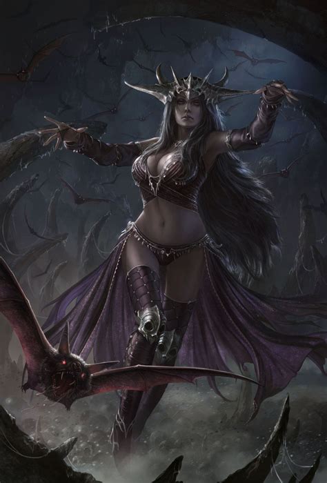 Queen of Dark by 90chin on DeviantArt | Fantasy art women, Dark fantasy ...