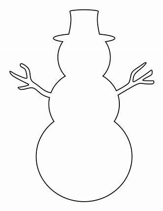 Image result for Printable Snowman Template | Рождественские изделия, Рождественские поделки ...