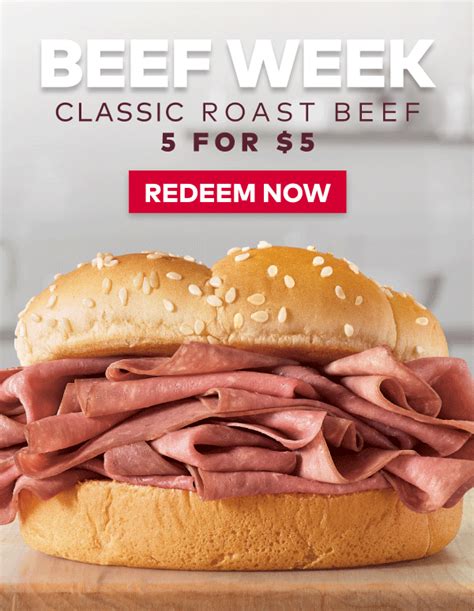 Score an Arby’s Classic: 5 for $5 🖐️ 🥩 - Arby's