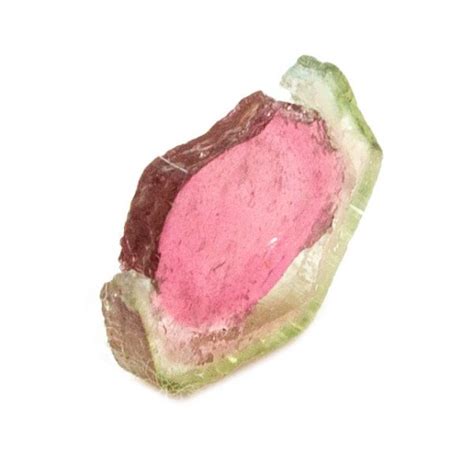 Watermelon Tourmaline Slice - Crystal Vaults