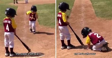 Dramatic kid hilariously does his own slow-motion replay during ...