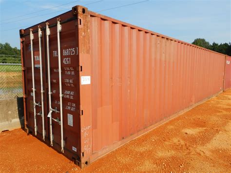 40' STEEL CONTAINER Container - Shipping / Storage - J.M. Wood Auction Company, Inc.