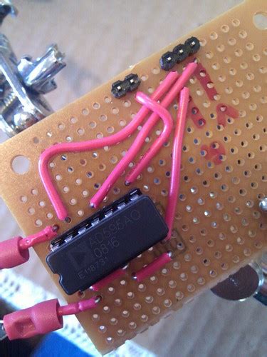Thermocouple Amp Board | Miami Vice Pink Hookup Wire | Flickr
