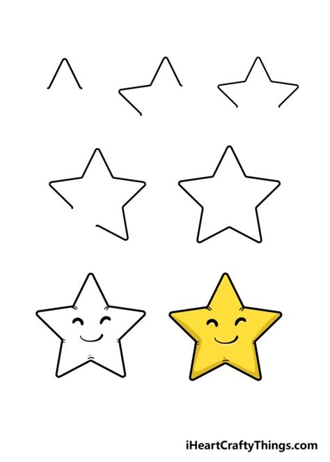 Star Drawing - How To Draw A Star Step By Step!