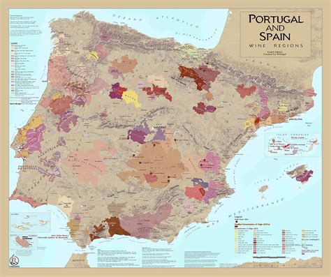 Spanish wine regions map - danbery