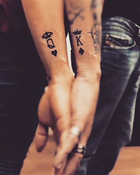 Ideas-For-Couple-King-And-Queen-Tattoos | Tiny Tattoo inc.