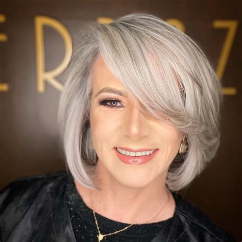 20 Youthful Hairstyles for Women Over 60 with Grey Hair - Drummond ...