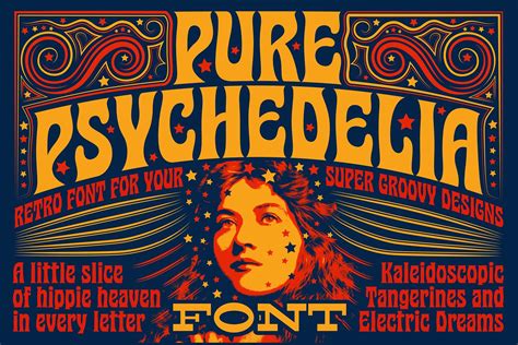 Pure Psychedelia Font by Mysterylab Designs on @creativemarket Unique Fonts, Modern Fonts, Cool ...