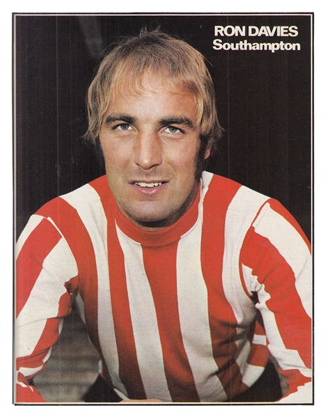 July 1971; Southampton and Wales striker Ron Davies, at the Dell. | Southampton football ...