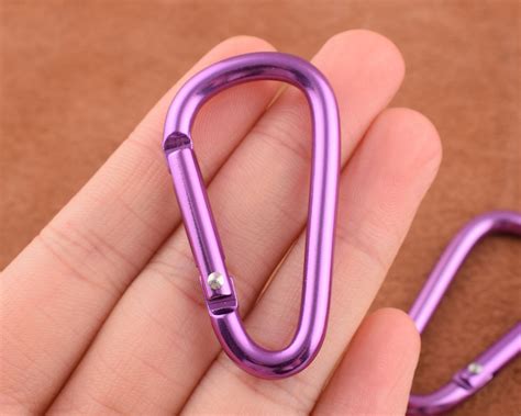 Carabiner Clipmetal Clip Keychain D Shape Carabiner Hook - Etsy