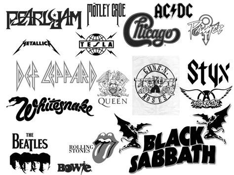 Rock Band Logos by delicateblackroses on DeviantArt