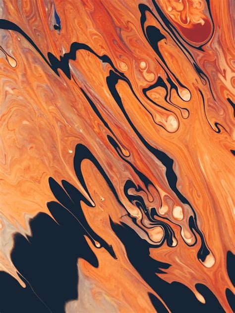 Orange Abstract Painting · Free Stock Photo