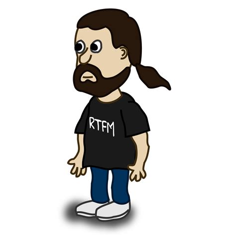 Clipart - Comic characters: Bearded guy