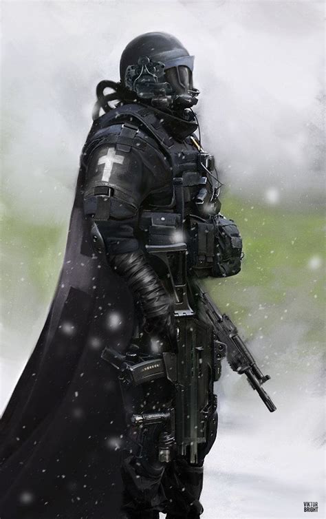 ArtStation - Black Templar, Viktor Kolodiazhnyi | Black templar, Character art, Sci fi