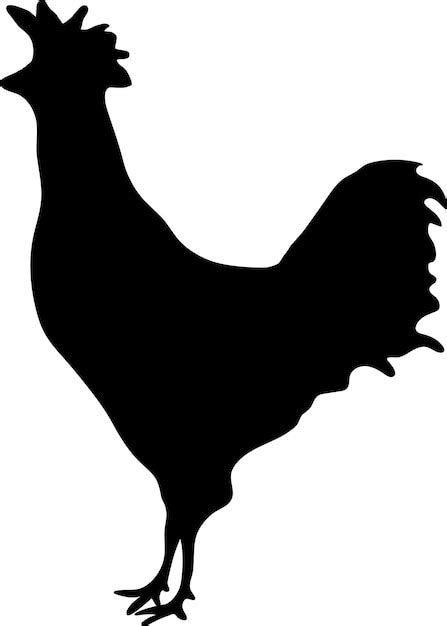 Premium Vector | Rooster chicken silhouette or vector file Chicken ...