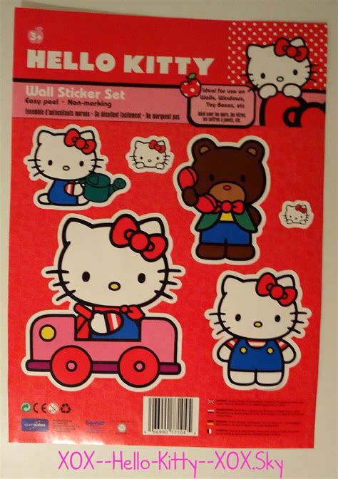 Hello Kitty Wall Stickers | Hello kitty, Wall stickers, Hello kitty collection