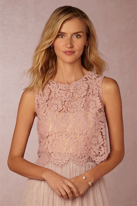 Cleo Top and Louise Skirt - Pink Lace Crop Top