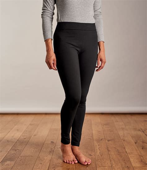 Black | Full Length Leggings | WoolOvers UK