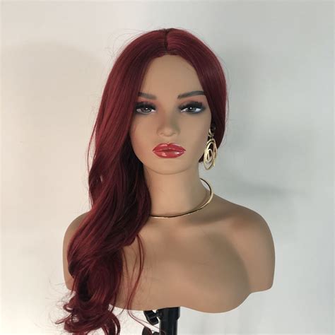 Women's Fake Head Props Hat Jewelry Display Stand Mannequin - ReHair System