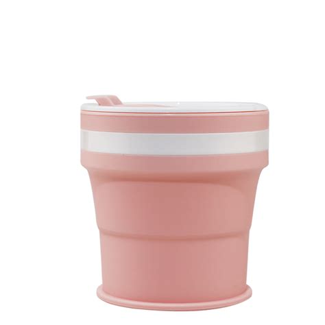 2022 New Portable Foldable Travel Bpa Free Silicone Cup 270ml Custom Collapsible Folding ...