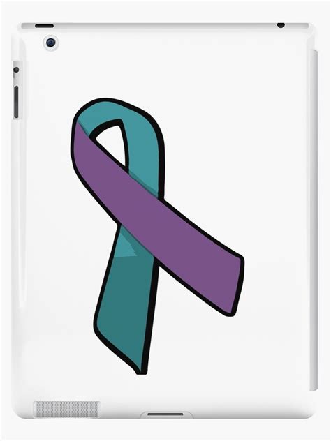 "Domestic violence and sexual assault awareness ribbon" iPad Case ...